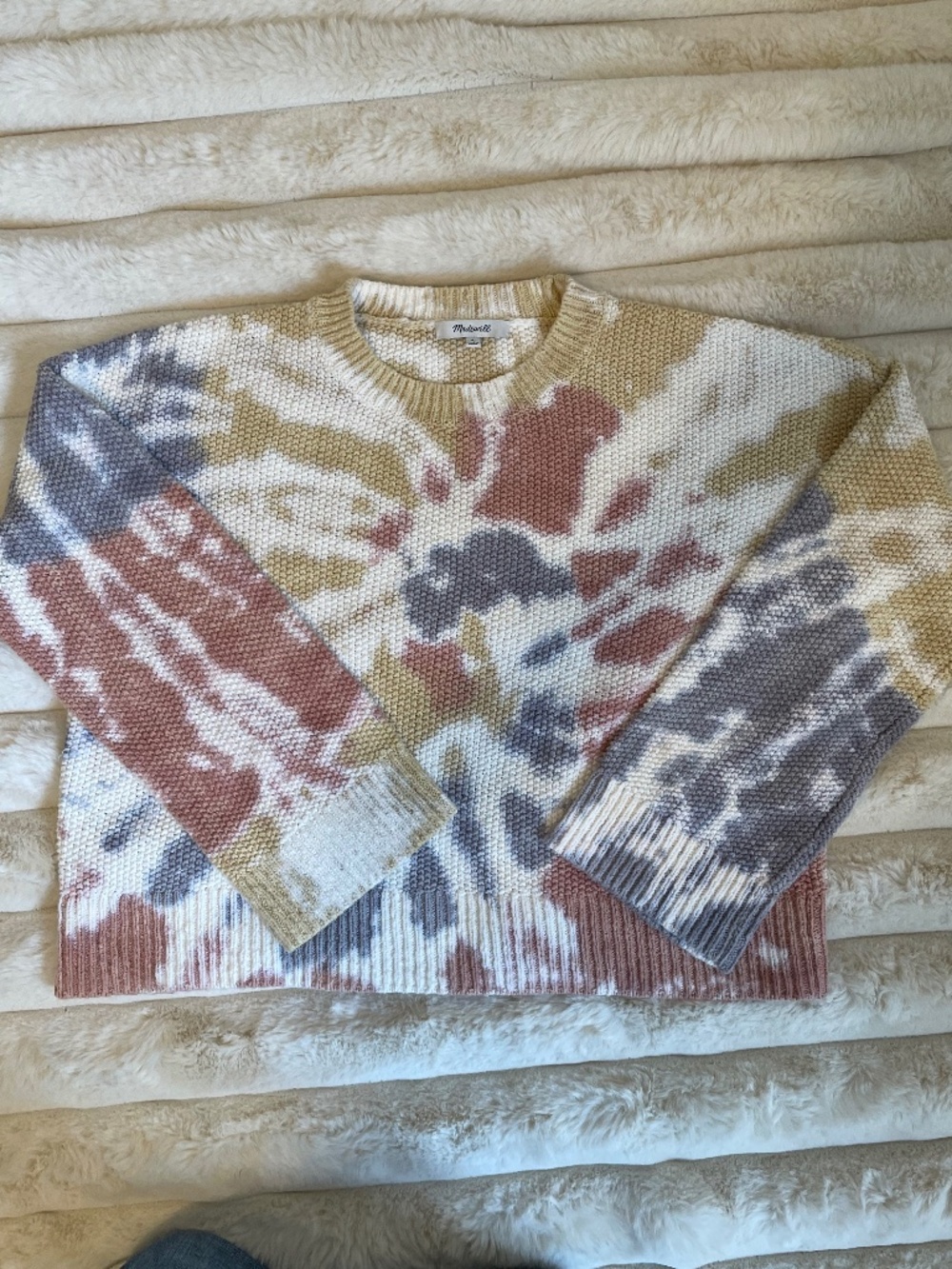 Madewell Tie Dye Cotton Sweater ~ Size Small